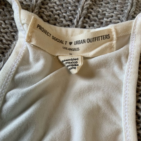 Urban Outfitters Henley Tank Top (White) - Picture 4 of 5